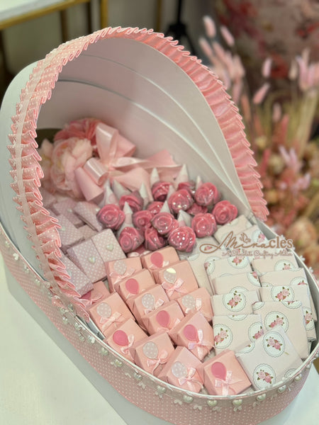 Pink Baby Girl Chocolate Arrangement