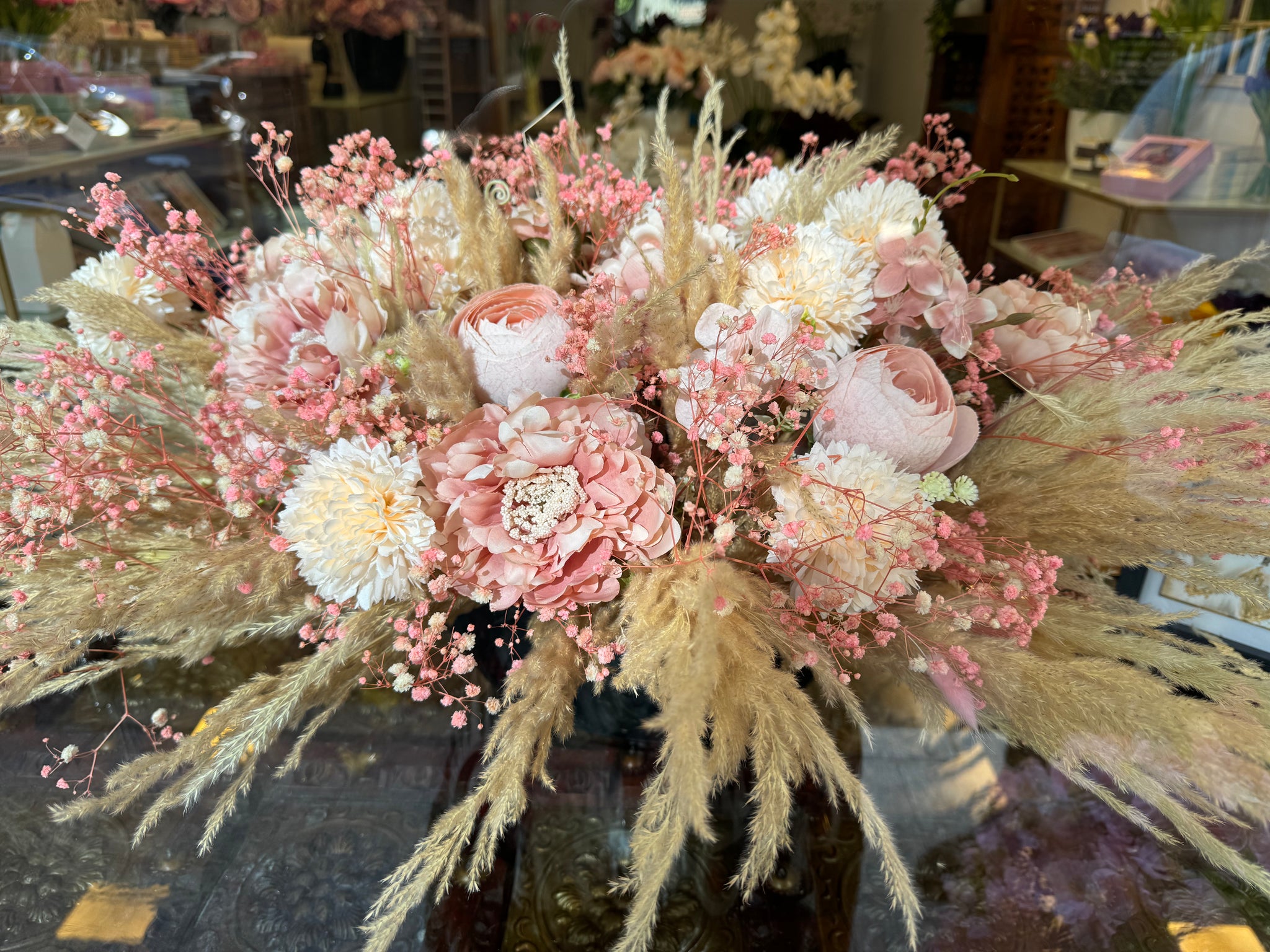 Pampas and Flowers