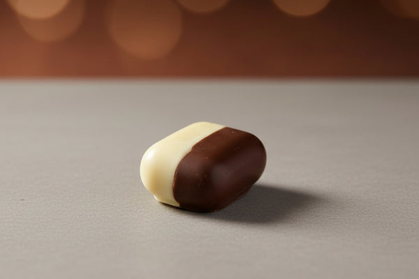 Mango in milk and white chocolate