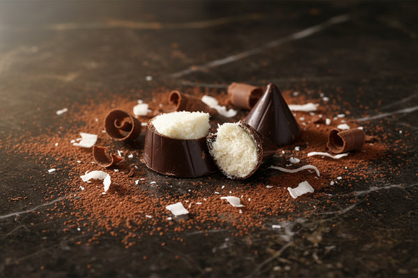 100g Ghazle in dark chocolate 58%