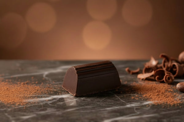 100g Dark Ganache crushed nuts in 72% dark chocolate